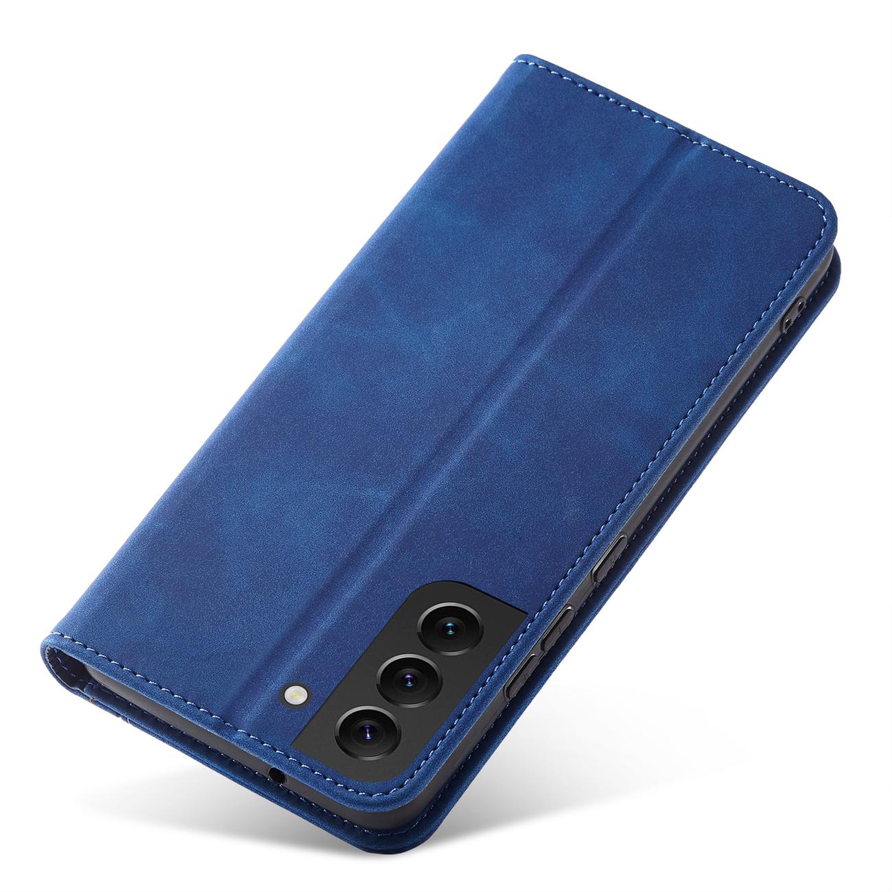 Pokrowiec etui z klapk Wallet Magnet niebieskie SAMSUNG Galaxy S22 / 7