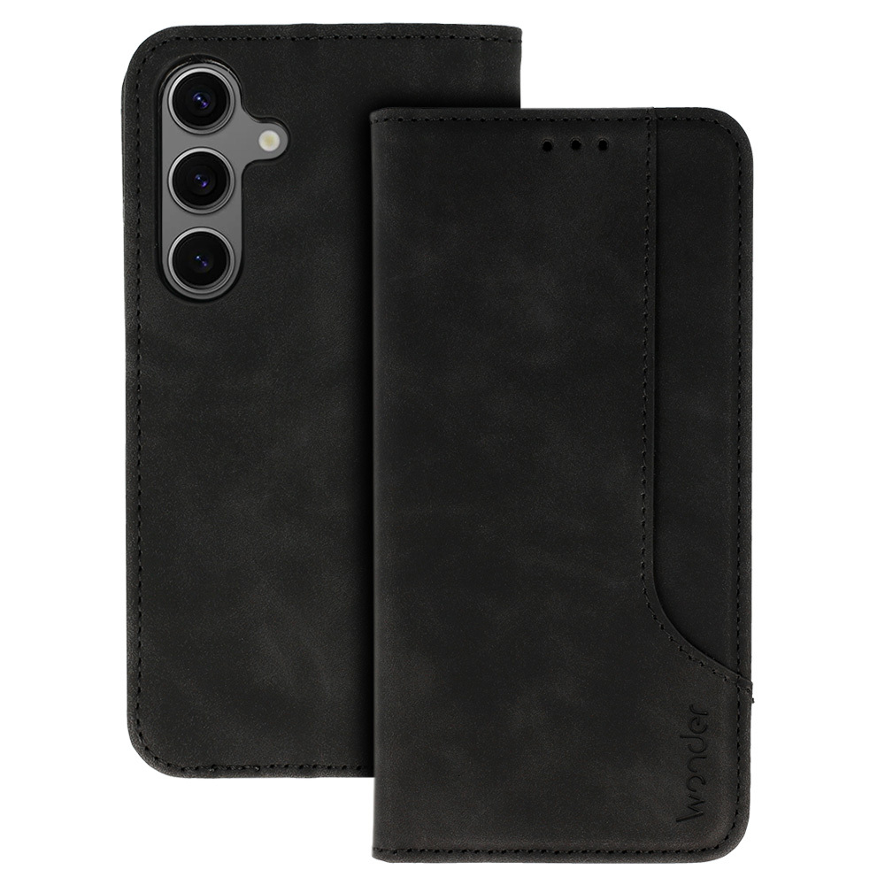 Pokrowiec etui z klapką Wonder Prime czarne Xiaomi Redmi Note 10 Pro Max