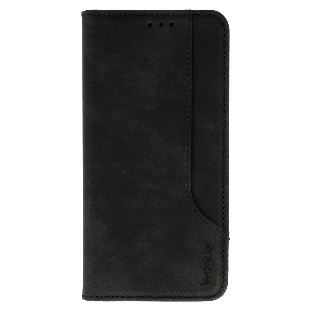 Pokrowiec etui z klapką Wonder Prime czarne Xiaomi Redmi Note 10 Pro Max / 2