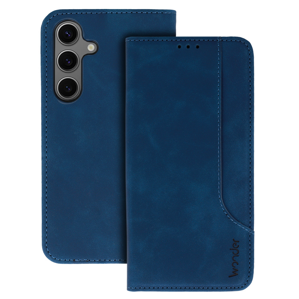 Pokrowiec etui z klapk Wonder Prime granatowe SAMSUNG Galaxy A35 5G