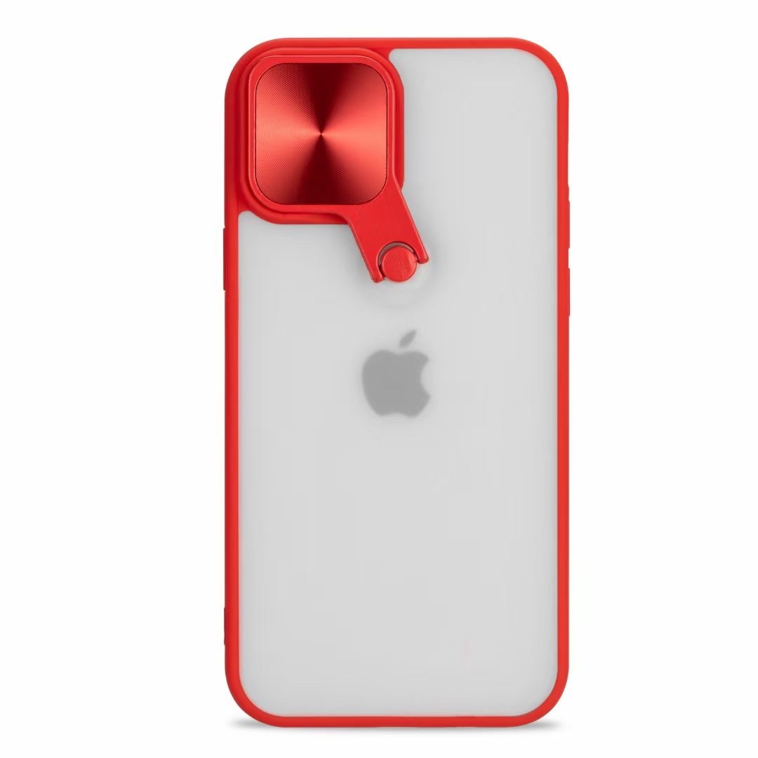 Pokrowiec etui z ochron obiektywu Cyclops Case czerwone APPLE iPhone 13 / 2