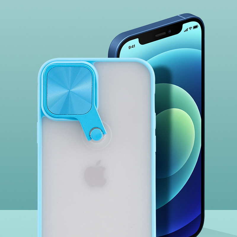 Pokrowiec etui z ochron obiektywu Cyclops Case niebieskie APPLE iPhone 11 Pro / 3