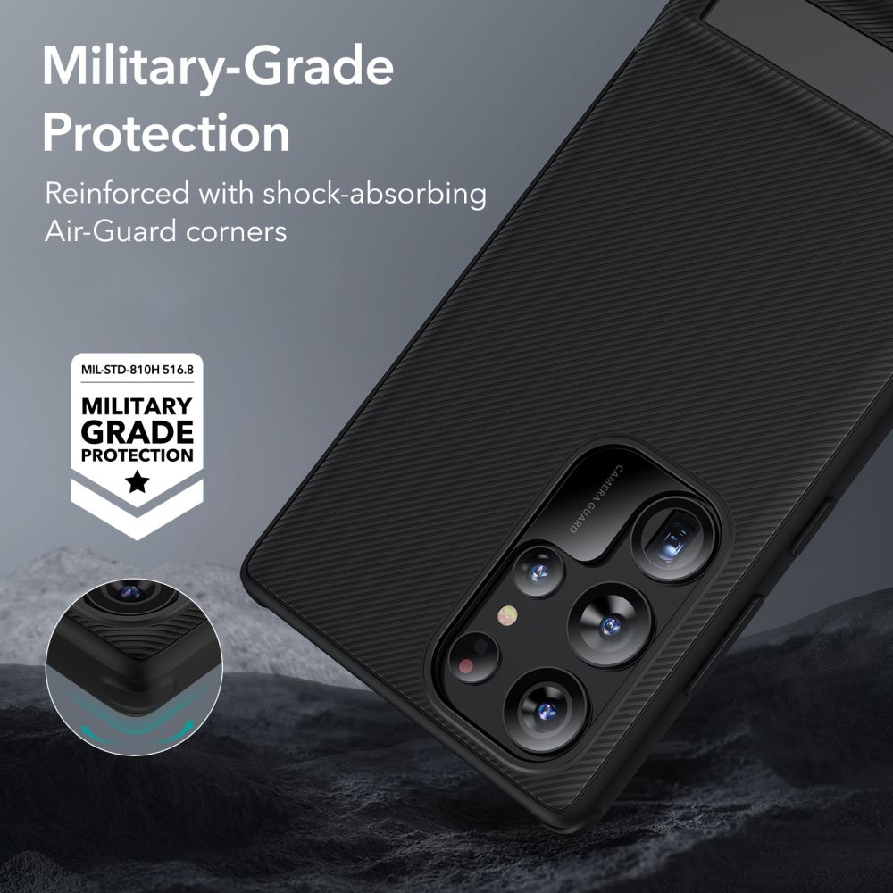 Pokrowiec etui z podstawk Esr Air Shield Boost czarne SAMSUNG Galaxy S23 Ultra / 4