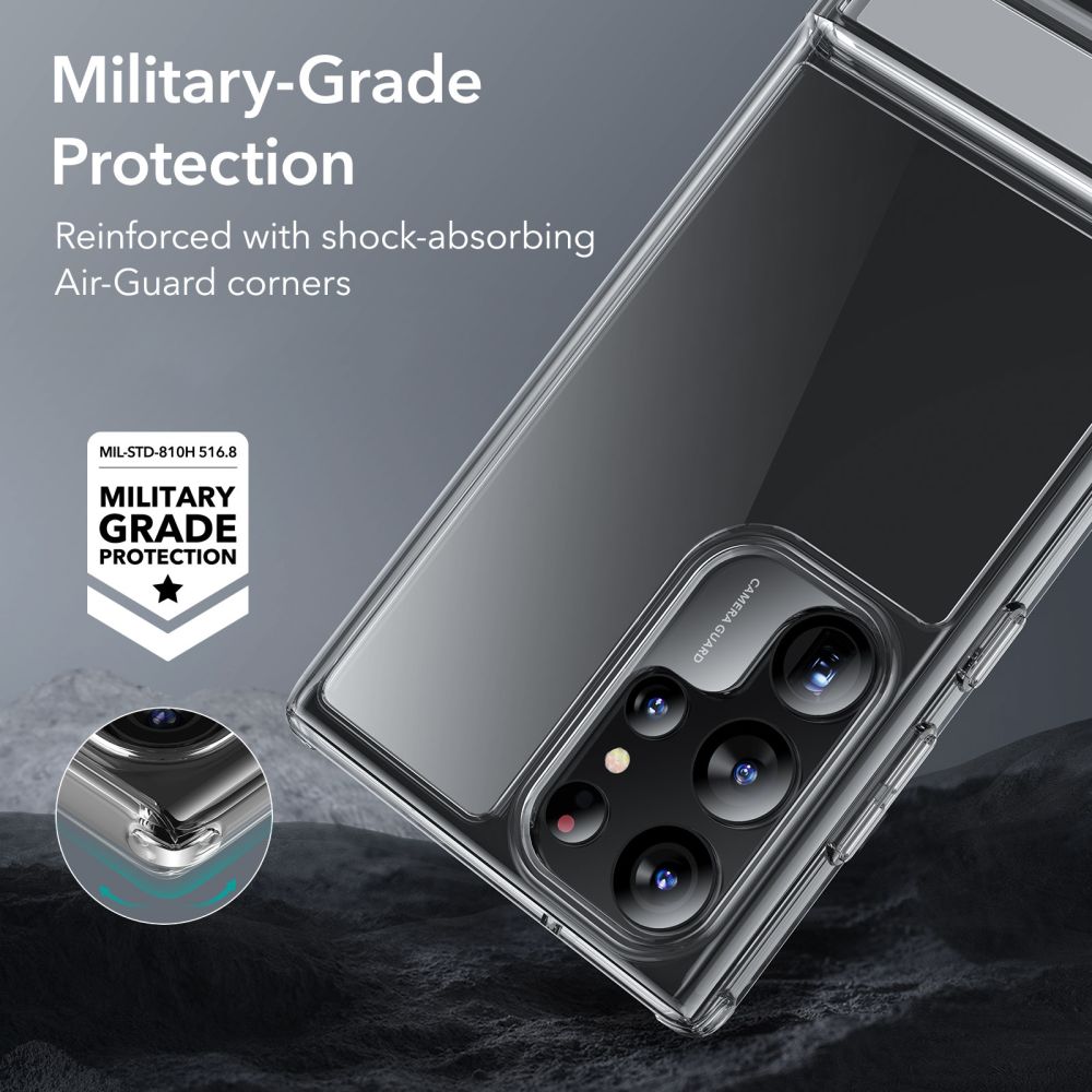 Pokrowiec etui z podstawk Esr Air Shield Boost przeroczyste SAMSUNG Galaxy S23 Ultra / 5