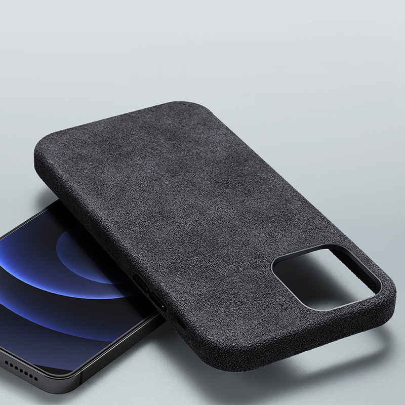 Pokrowiec etui zamszowe Alcane Magsafe Case brązowe APPLE iPhone 16 Pro Max / 7