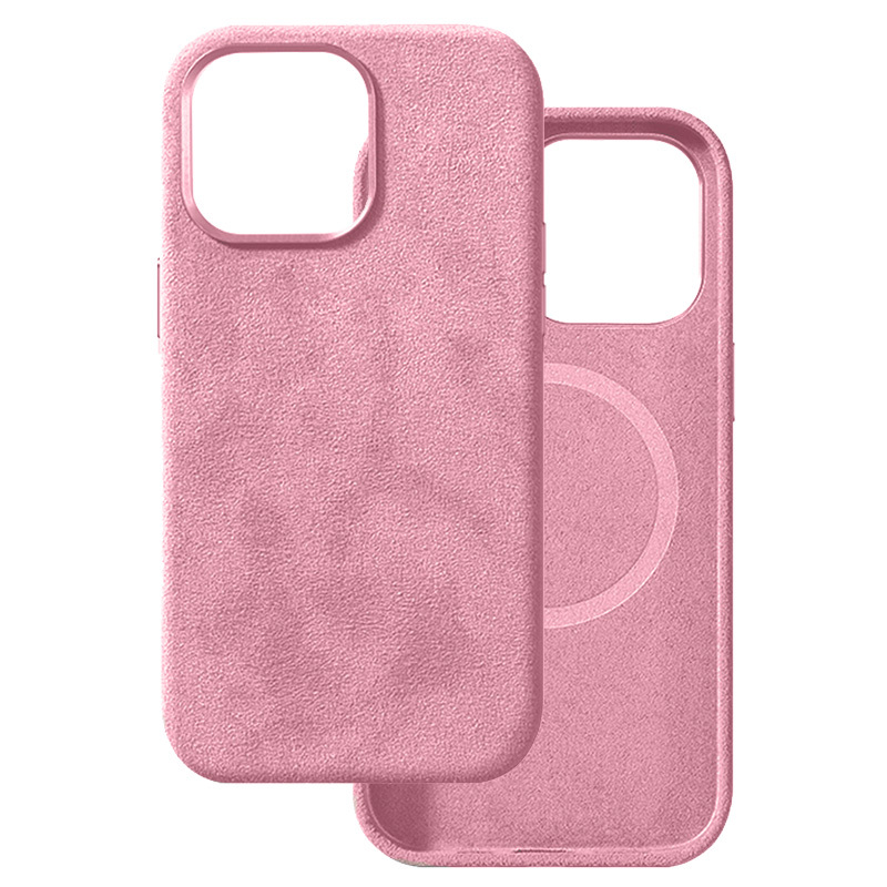 Pokrowiec etui zamszowe Alcane Magsafe Case jasnoróżowe APPLE iPhone 16 Pro Max