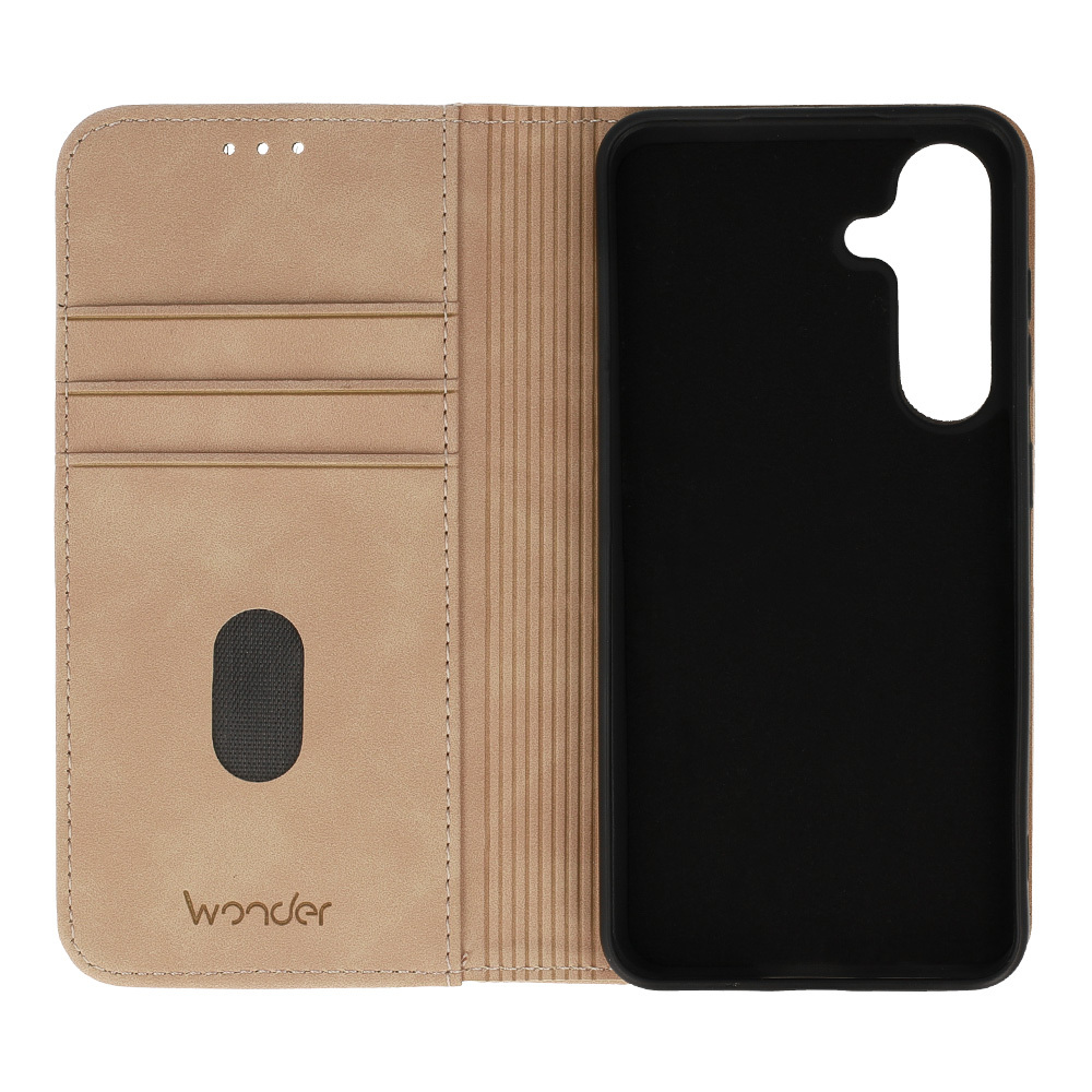 Pokrowiec etui zamykane Kabura Wonder Smart beżowe APPLE iPhone 17 / 4 Pokrowiec etui zamykane Kabura Wonder Smart beżowe APPLE iPhone 17 / 4