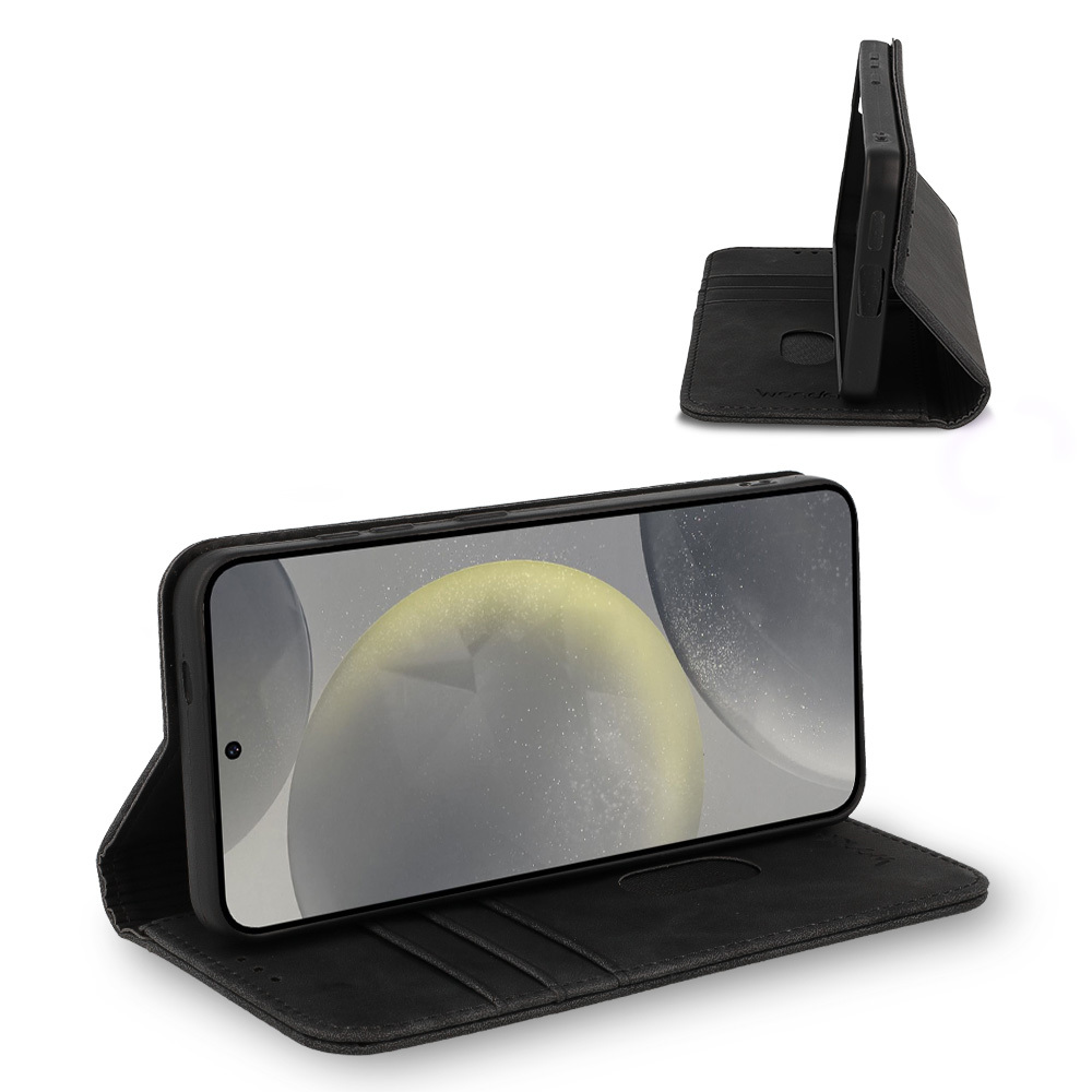 Pokrowiec etui zamykane Kabura Wonder Smart czarne SAMSUNG Galaxy S23 / 6