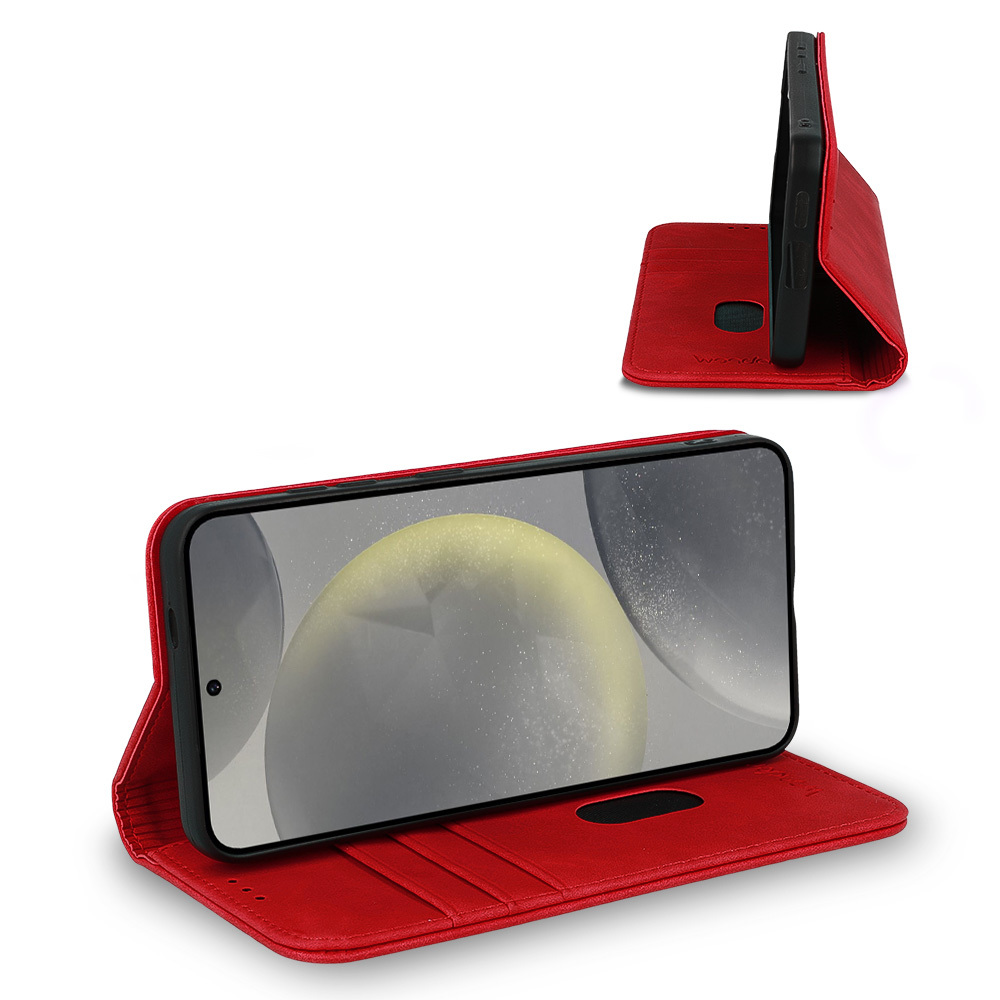 Pokrowiec etui zamykane Kabura Wonder Smart czerwone SAMSUNG Galaxy S25 / 6