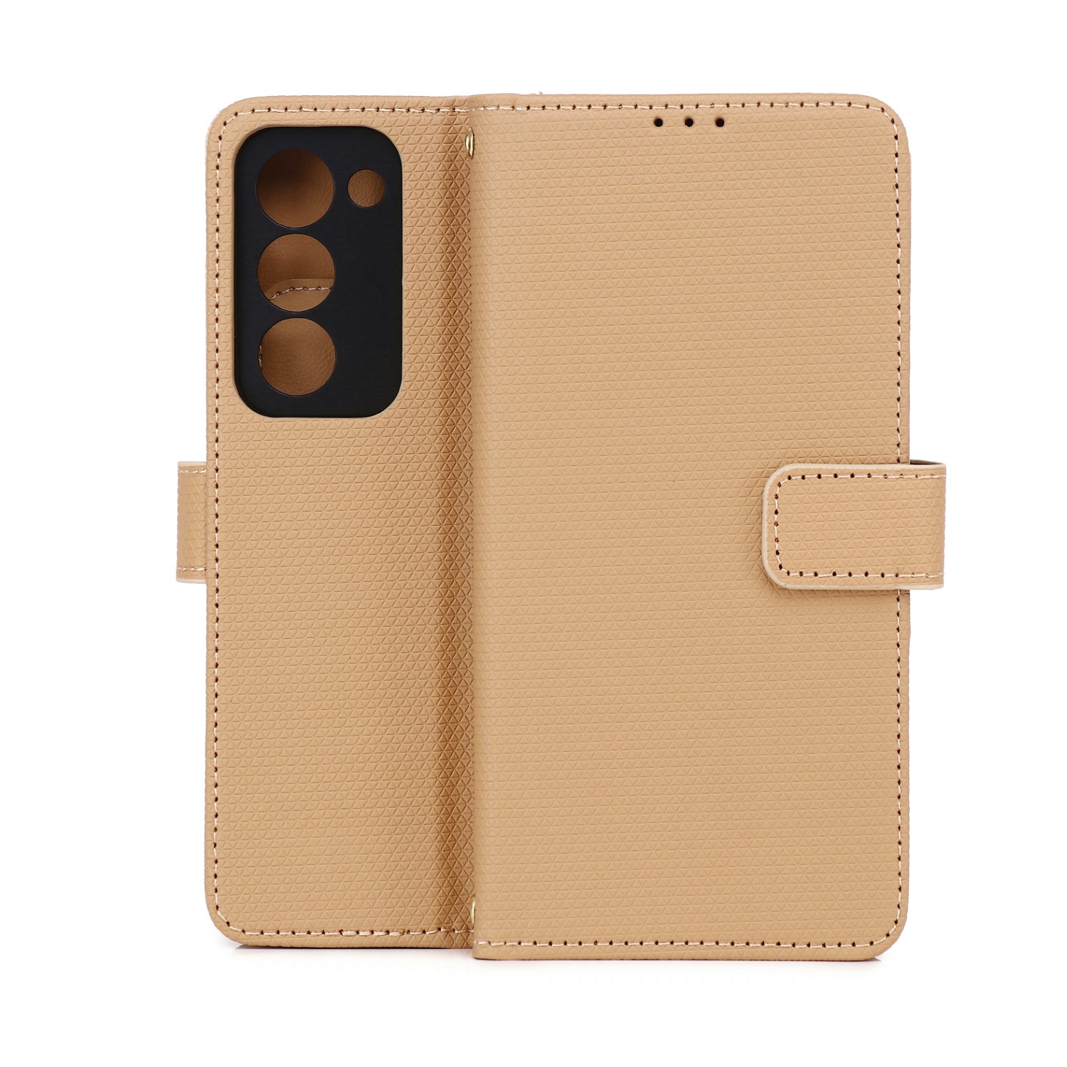 Pokrowiec etui zamykane Smart Triangle br�zowe Oppo A5 5G
