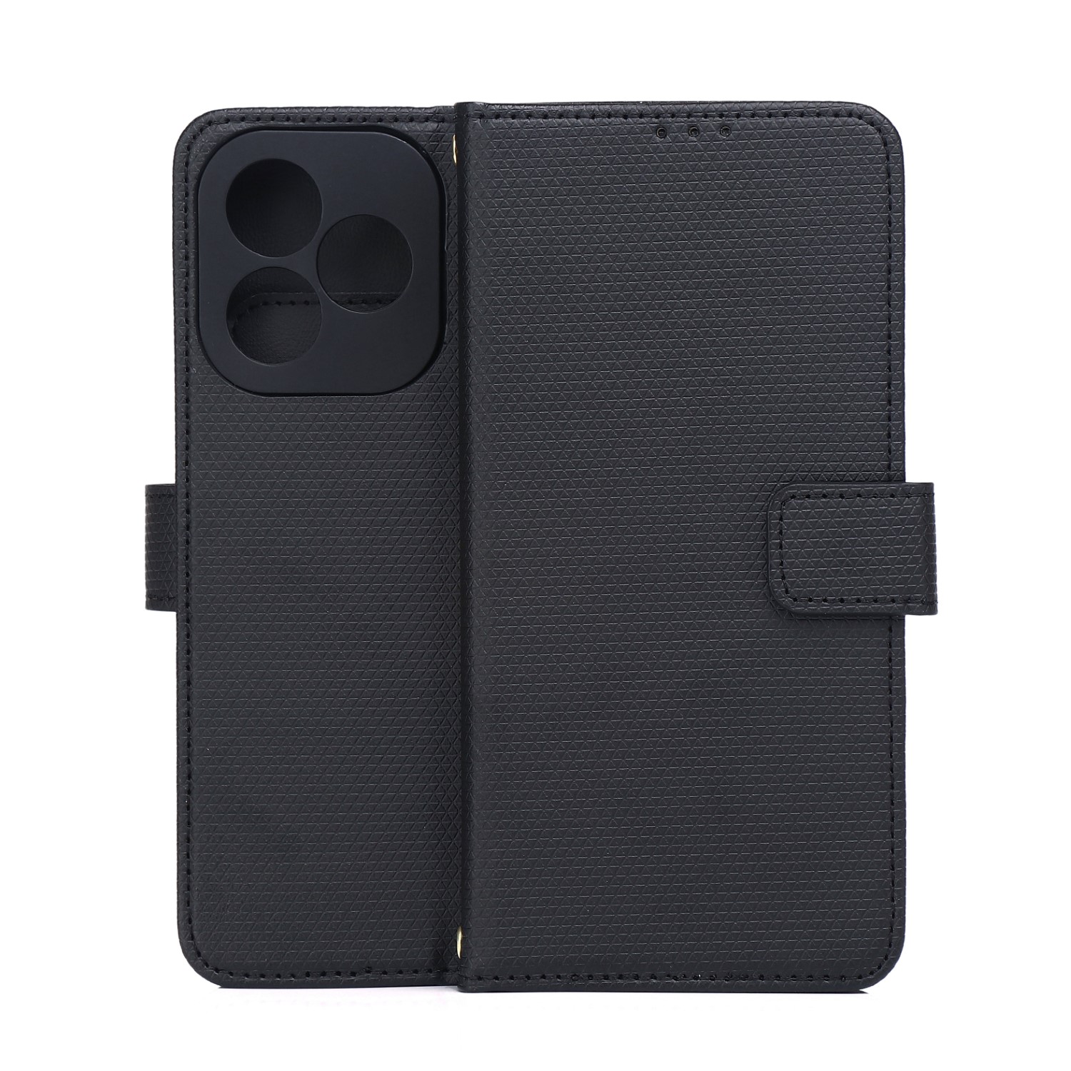 Pokrowiec etui zamykane Smart Triangle czarne Honor 400 Lite