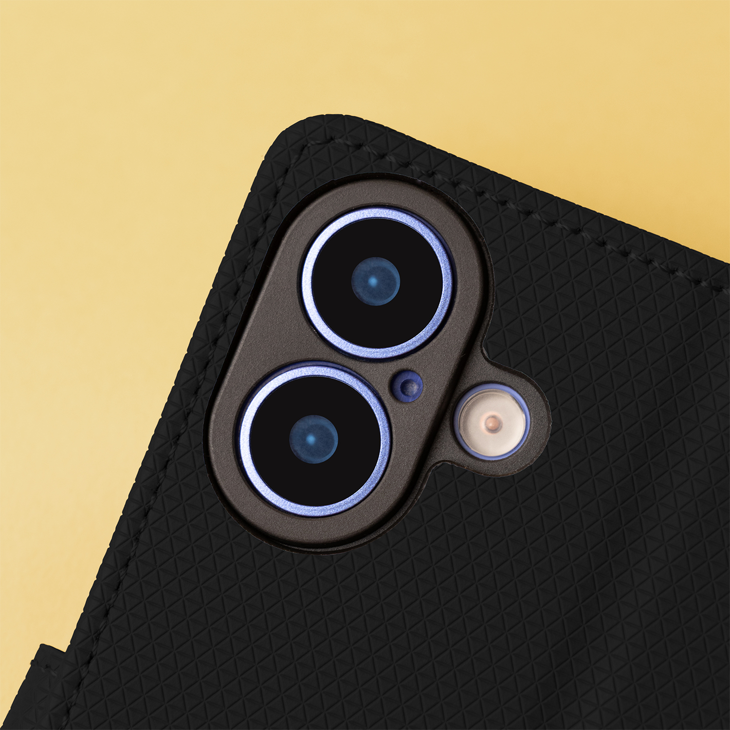 Pokrowiec etui zamykane Smart Triangle czarne Xiaomi Redmi 15C 5G / 4