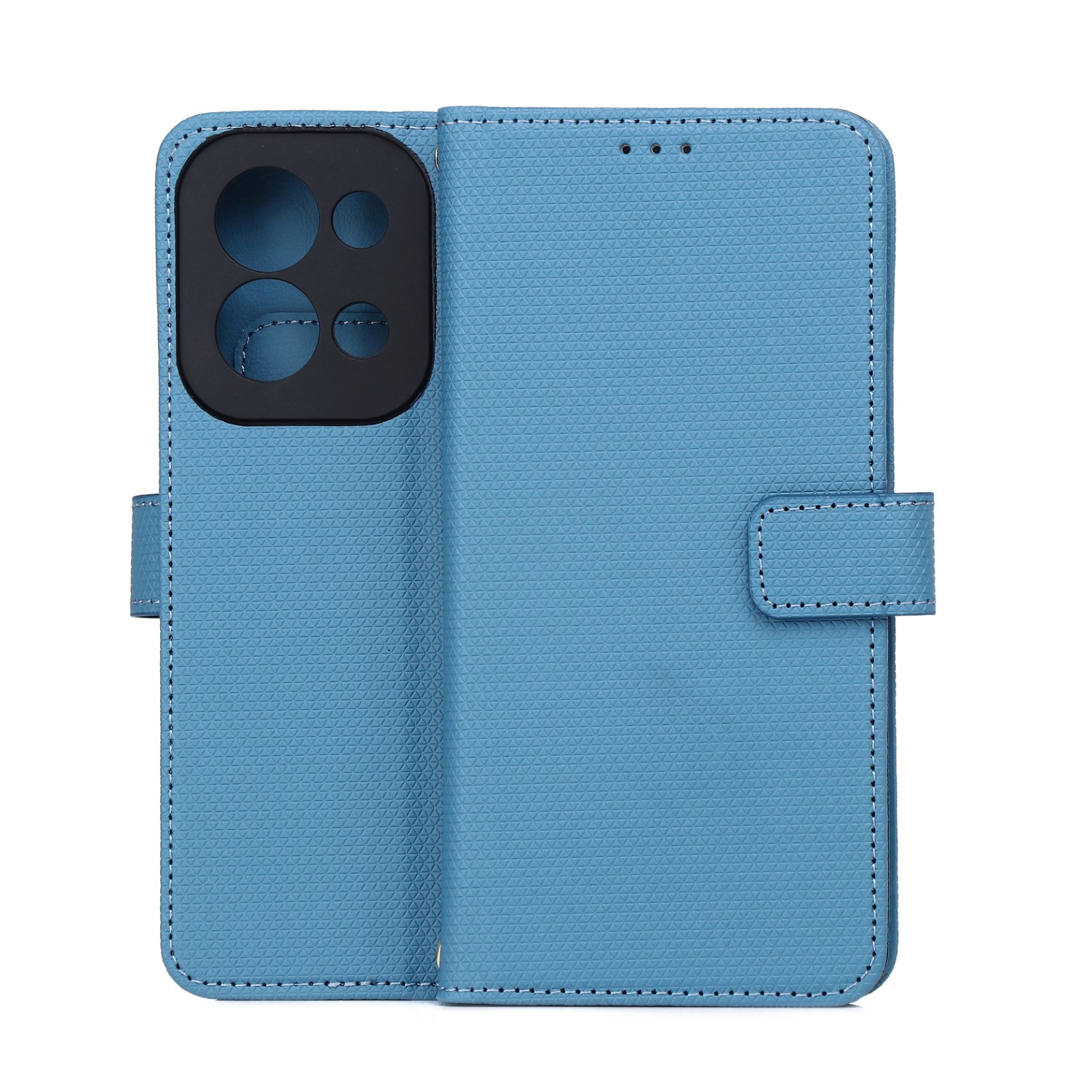 Pokrowiec etui zamykane Smart Triangle niebieskie Xiaomi Redmi 15C 5G