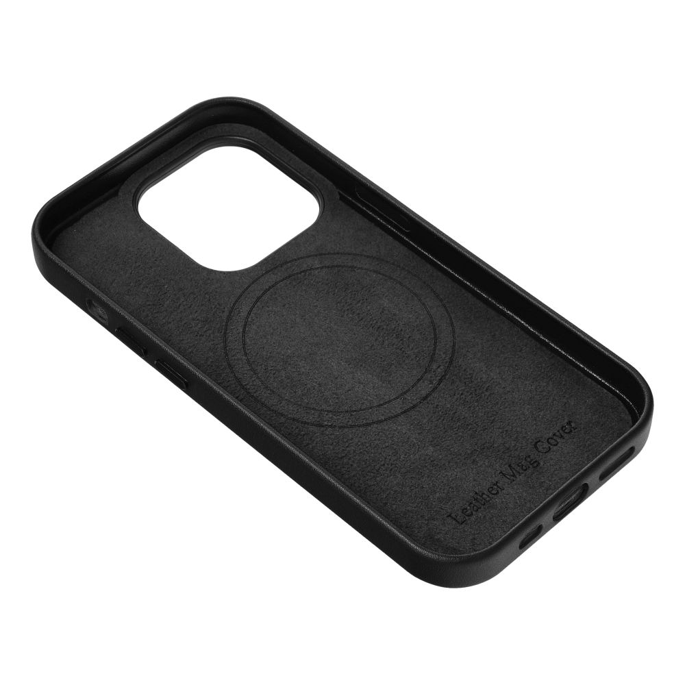 Pokrowiec etui ze skry ekologicznej Leather Mag Cover czarne APPLE iPhone 11 Pro / 4