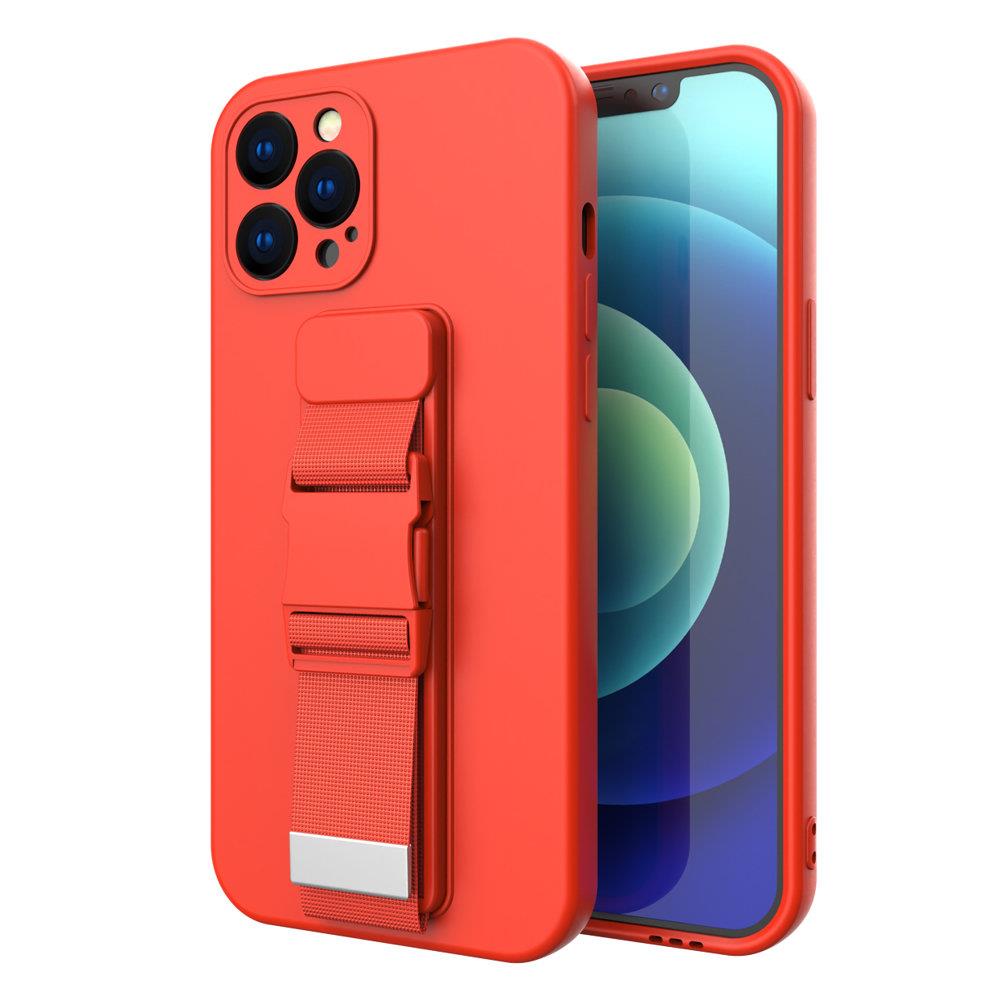 Pokrowiec etui elowe Rope Case ze smycz czerwone Xiaomi Redmi 9A / 2