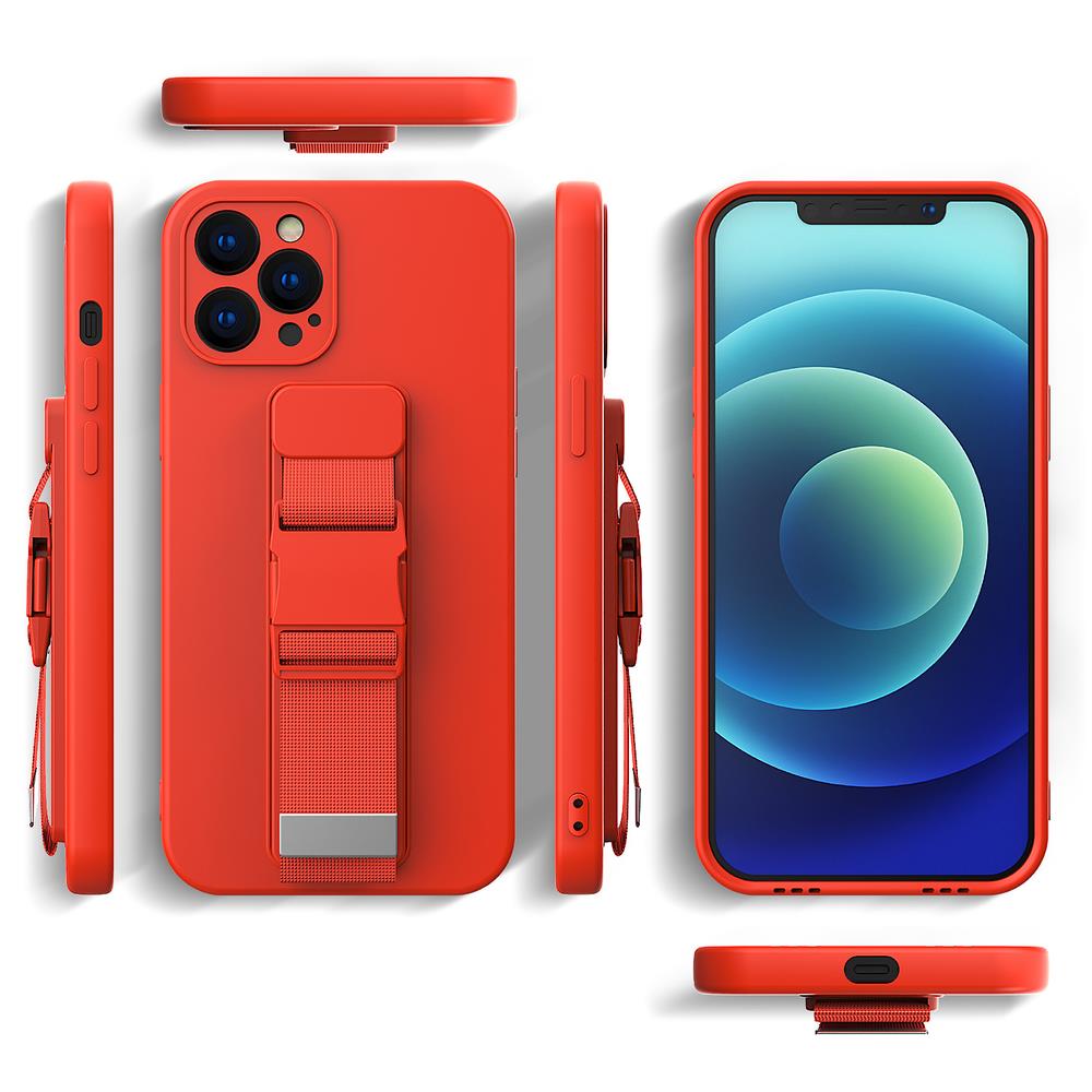 Pokrowiec etui elowe Rope Case ze smycz czerwone Xiaomi Redmi 9A / 3