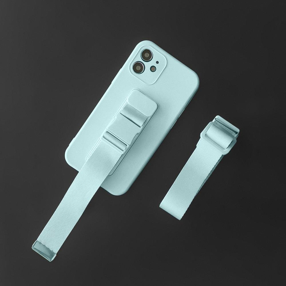 Pokrowiec etui elowe Rope Case ze smycz granatowe Xiaomi POCO M4 Pro 5G / 10