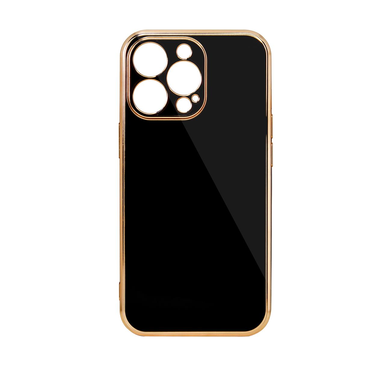 Pokrowiec etui elowe z ramk Lighting Color Case czarne APPLE iPhone 12 Pro