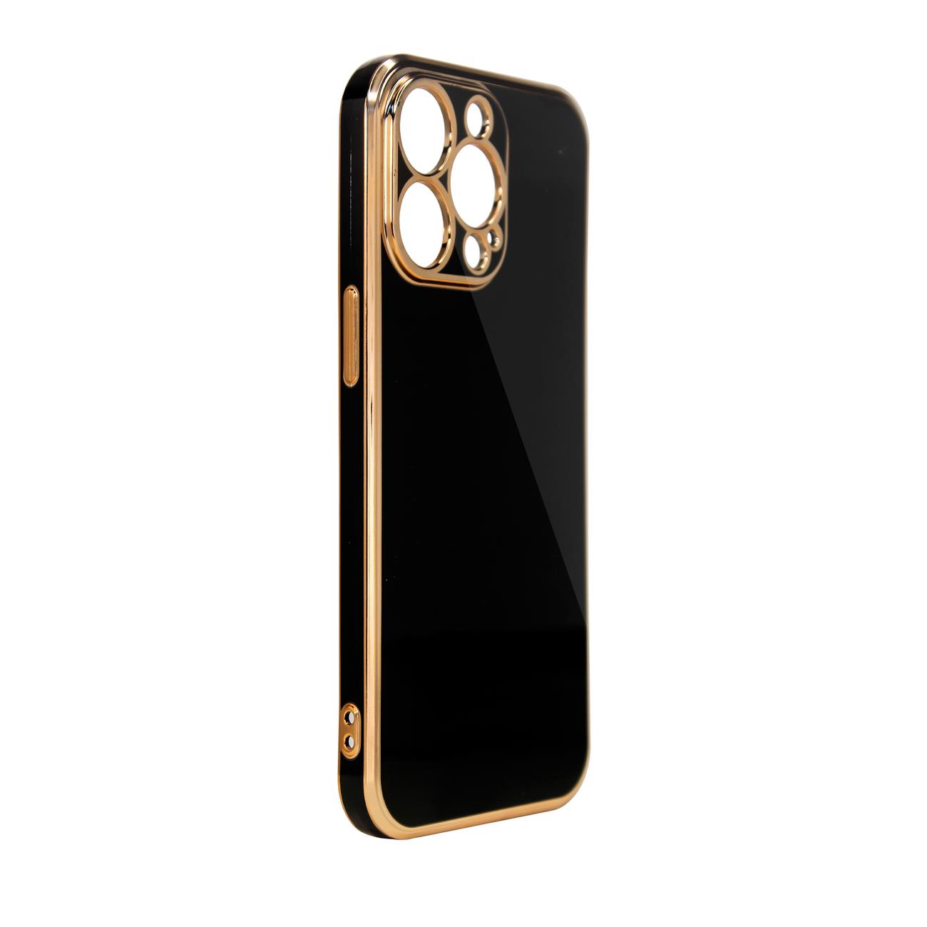 Pokrowiec etui elowe z ramk Lighting Color Case czarne APPLE iPhone 12 Pro Max / 2