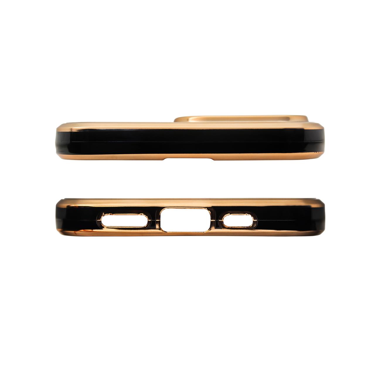 Pokrowiec etui elowe z ramk Lighting Color Case czarne SAMSUNG Galaxy A52s 5G / 3