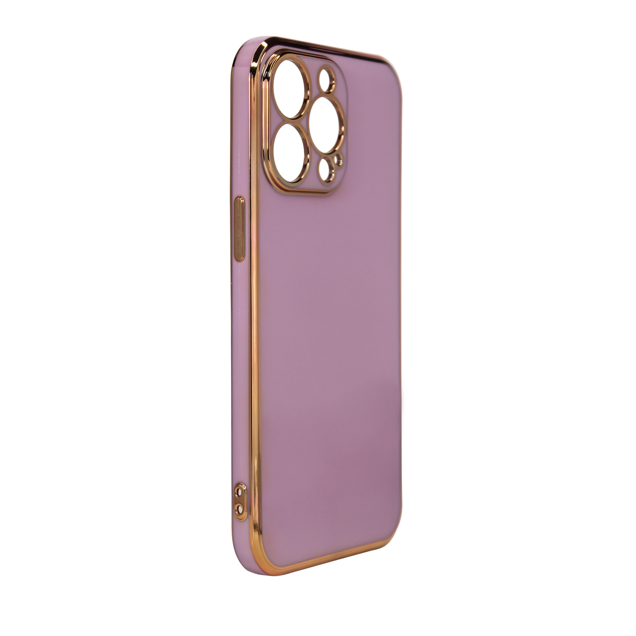 Pokrowiec etui elowe z ramk Lighting Color Case fioletowe APPLE iPhone 13 Pro Max / 2