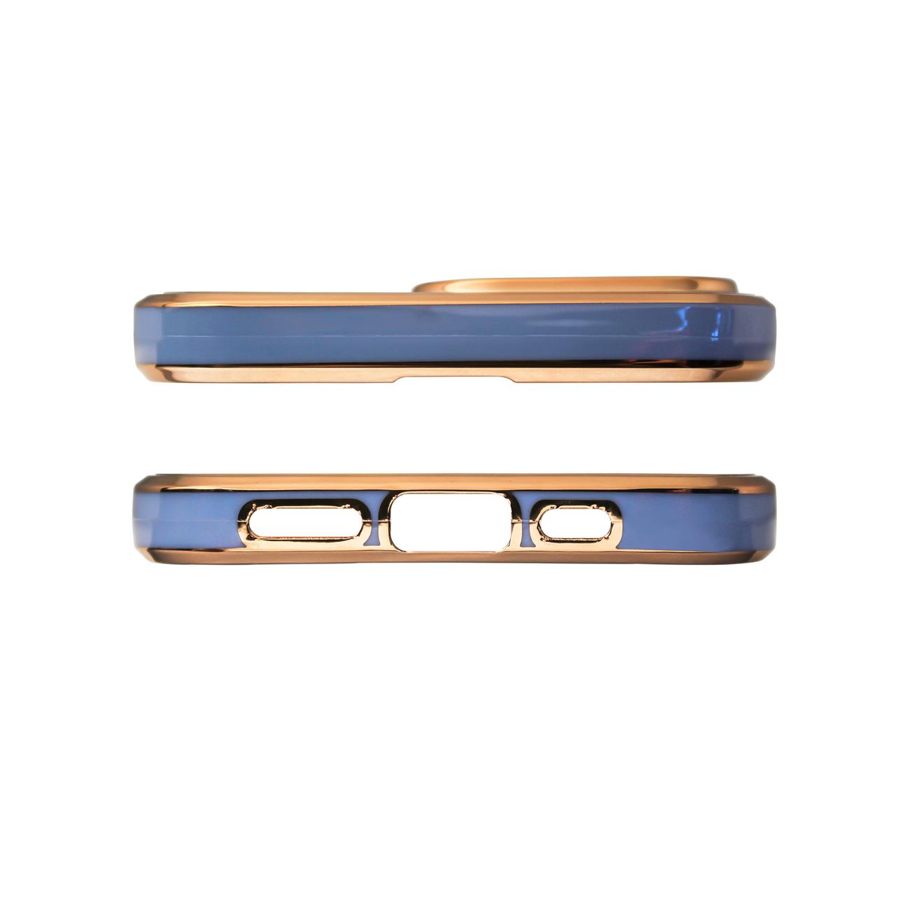 Pokrowiec etui elowe z ramk Lighting Color Case niebieskie SAMSUNG Galaxy A13 5G / 3