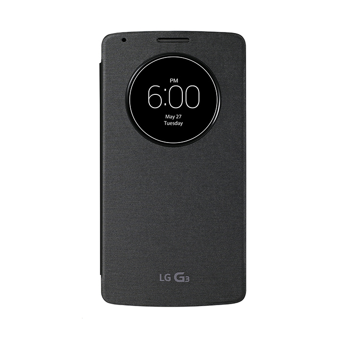 Pokrowiec etui QuickWindow CCF-490G czarne LG G3 mini
