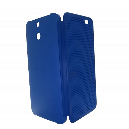 Pokrowiec etui Dot Flip Cover HC M110 niebieskie HTC One E8 / 2