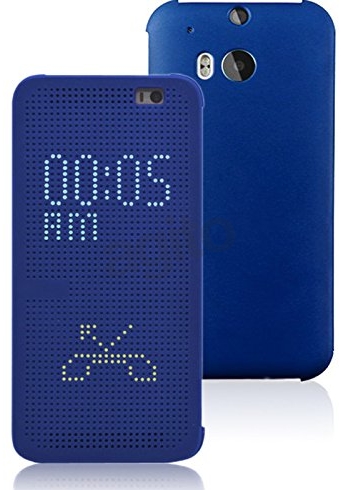 Pokrowiec etui Dot Flip Cover HC M110 niebieskie HTC One E8