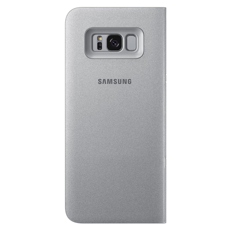 Pokrowiec etui oryginalne LED View Cover EF-NG955PSEGWW srebrne SAMSUNG Galaxy S8+ / 4