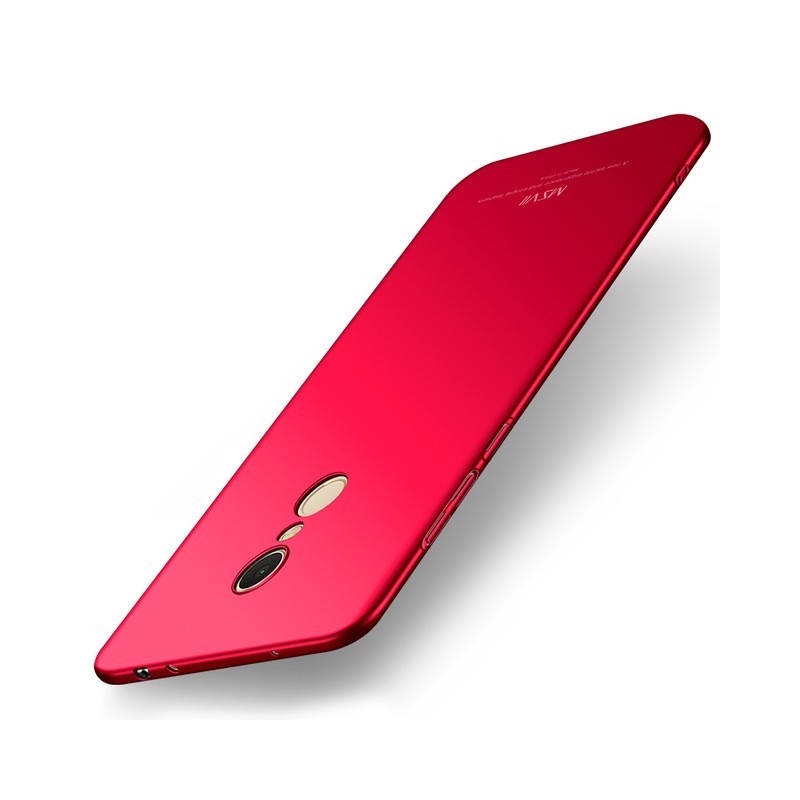 Pokrowiec MSVII Simple ultracienkie etui czerwone  Xiaomi Redmi 5 Plus / 2