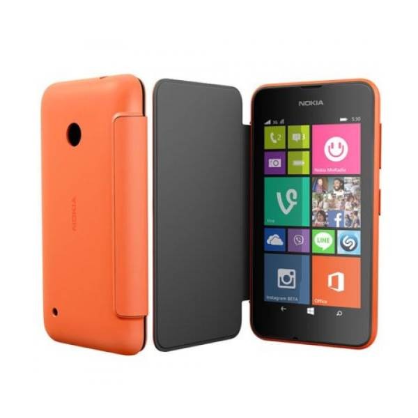 Pokrowiec Etui oryginalne CC-3087 Flip Shell Bright Orange NOKIA Lumia 530
