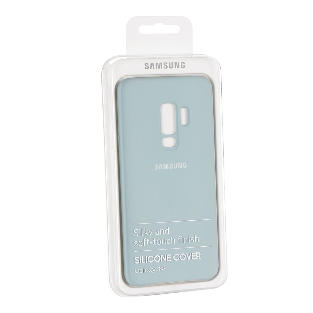 Pokrowiec etui oryginalne Silicone Cover niebieskie SAMSUNG Galaxy S9 Plus / 6