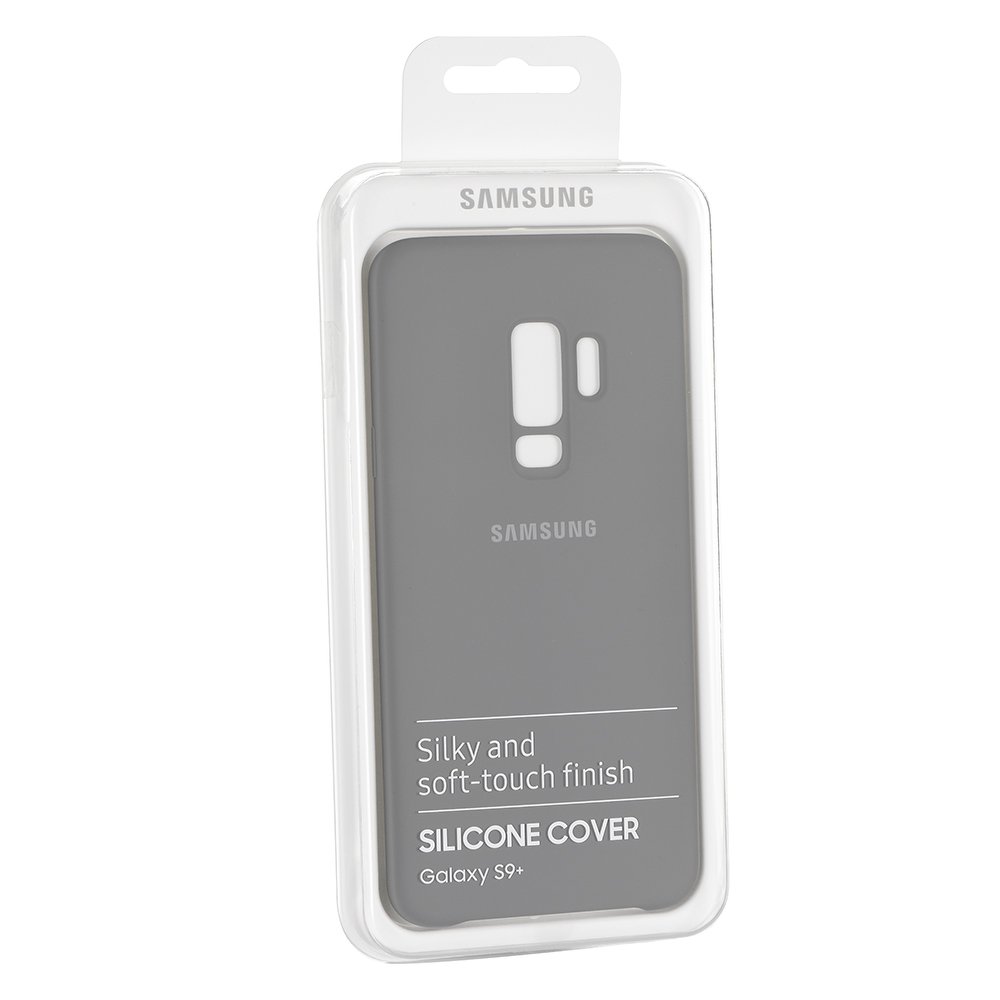 Pokrowiec etui oryginalne Silicone Cover szare SAMSUNG Galaxy S9 Plus / 6