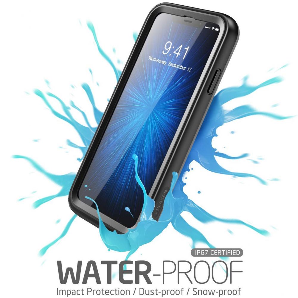 Pokrowiec etui wodoodporne SUPCASE IBLSN AEGIS IP68 czarne APPLE iPhone XS Max / 3