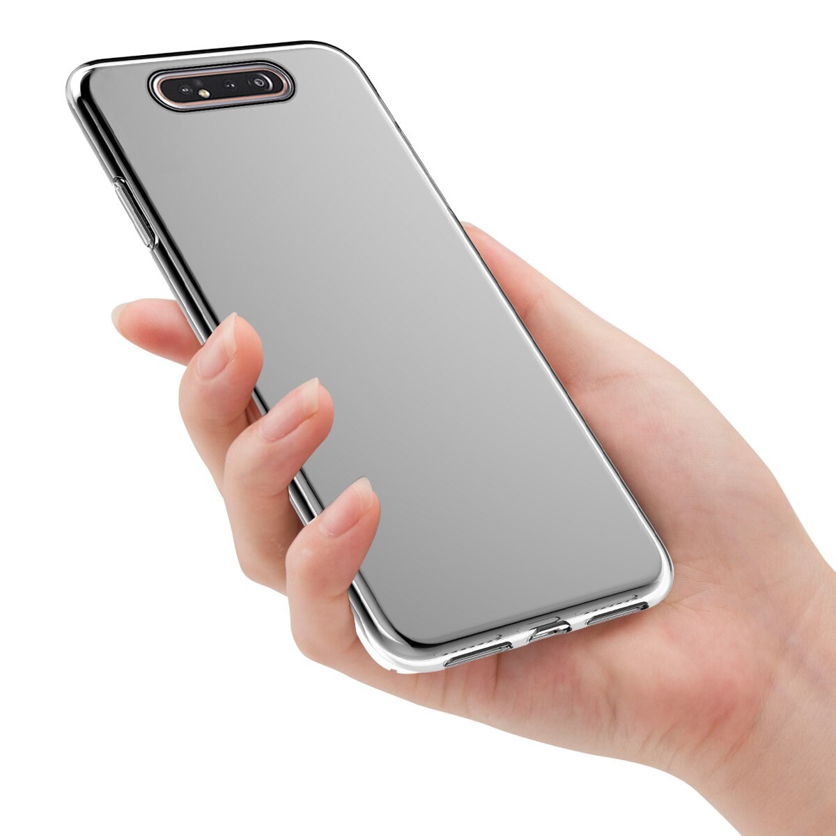 Pokrowiec silikonowe etui Back Case przeroczyste SAMSUNG Galaxy A80 / 4