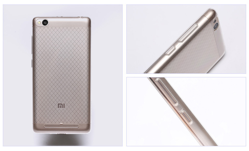 Pokrowiec silikonowe etui Back Case przeroczyste Xiaomi Redmi 3s / 2