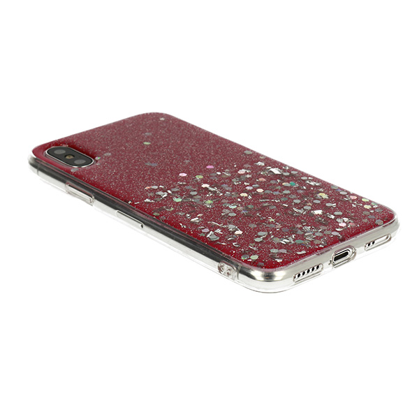 Pokrowiec etui silikonowe Vennus Brilliant Case czerwone APPLE iPhone XS Max / 3