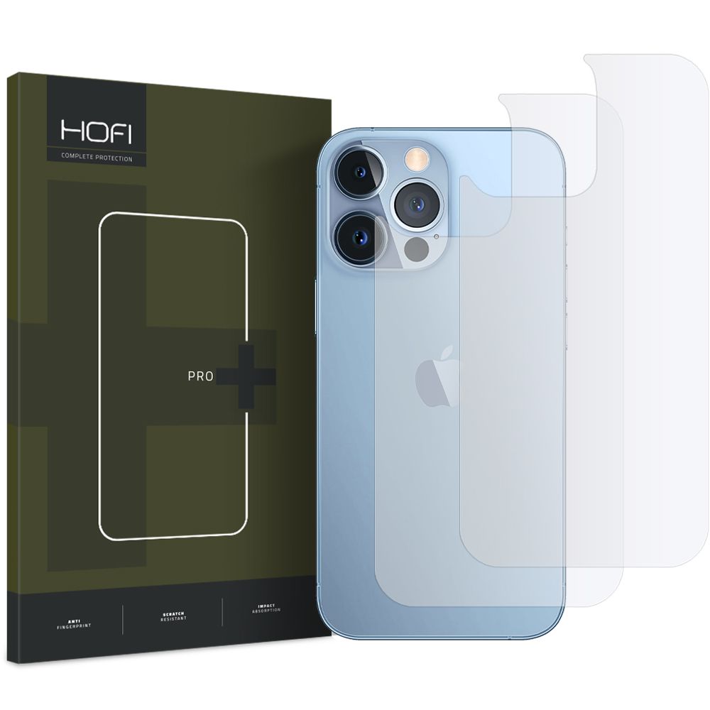 Folia ochronna Folia Hydroelowa Hofi Hydroflex Pro+ Back Protector 2-pack przeroczyste APPLE iPhone 13 Pro
