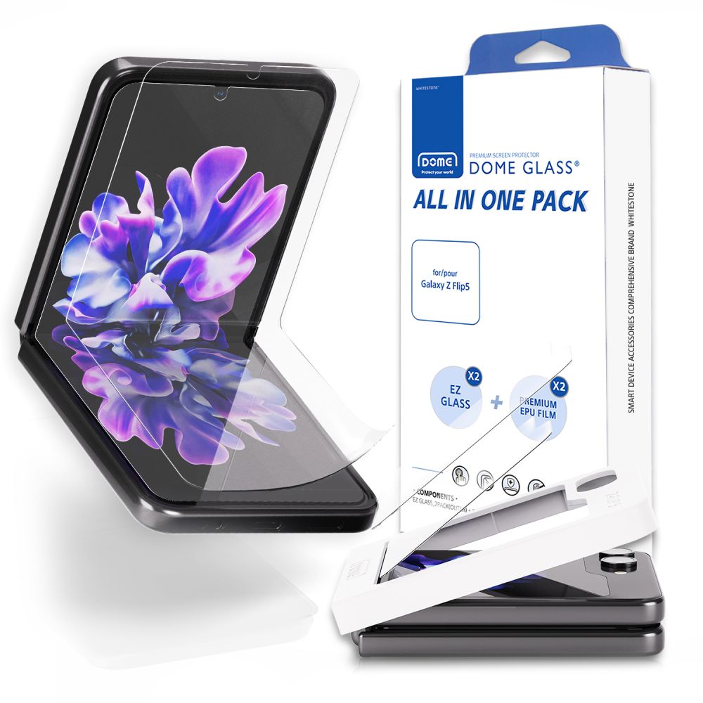 Folia ochronna Folia Ochronna Whitestone All-in-one 2-set przeroczyste SAMSUNG Galaxy Z Flip 5 5G
