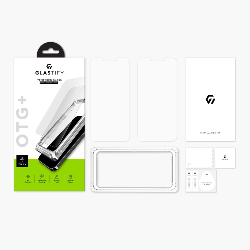 Szk�o hartowane GlasTIFY OTG+ 2-pack APPLE iPhone 13 Pro Max / 8