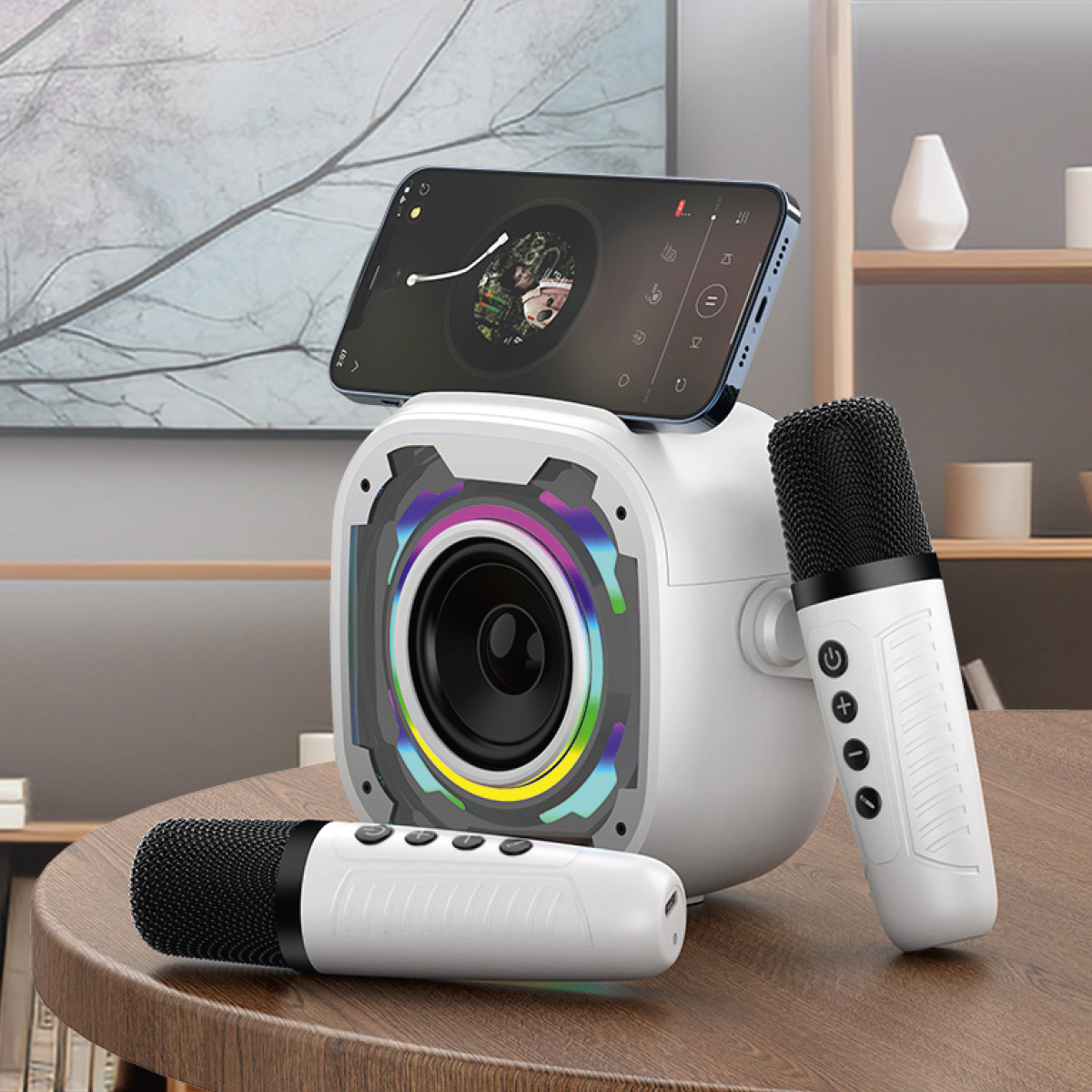 Głośnik Karaoke z 2 mikrofonami Blavec WS-08 biały SAMSUNG Galaxy A32 / 7 Głośnik Karaoke z 2 mikrofonami Blavec WS-08 biały SAMSUNG Galaxy A32 / 7