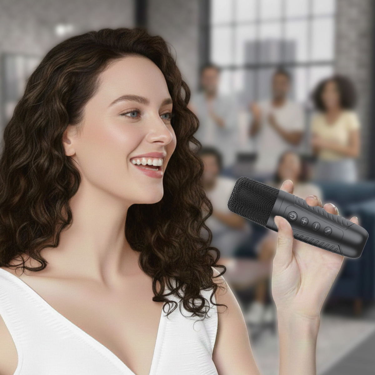 Głośnik Karaoke z 2 mikrofonami Blavec WS-08 czarny SAMSUNG Galaxy A32 / 8 Głośnik Karaoke z 2 mikrofonami Blavec WS-08 czarny SAMSUNG Galaxy A32 / 8