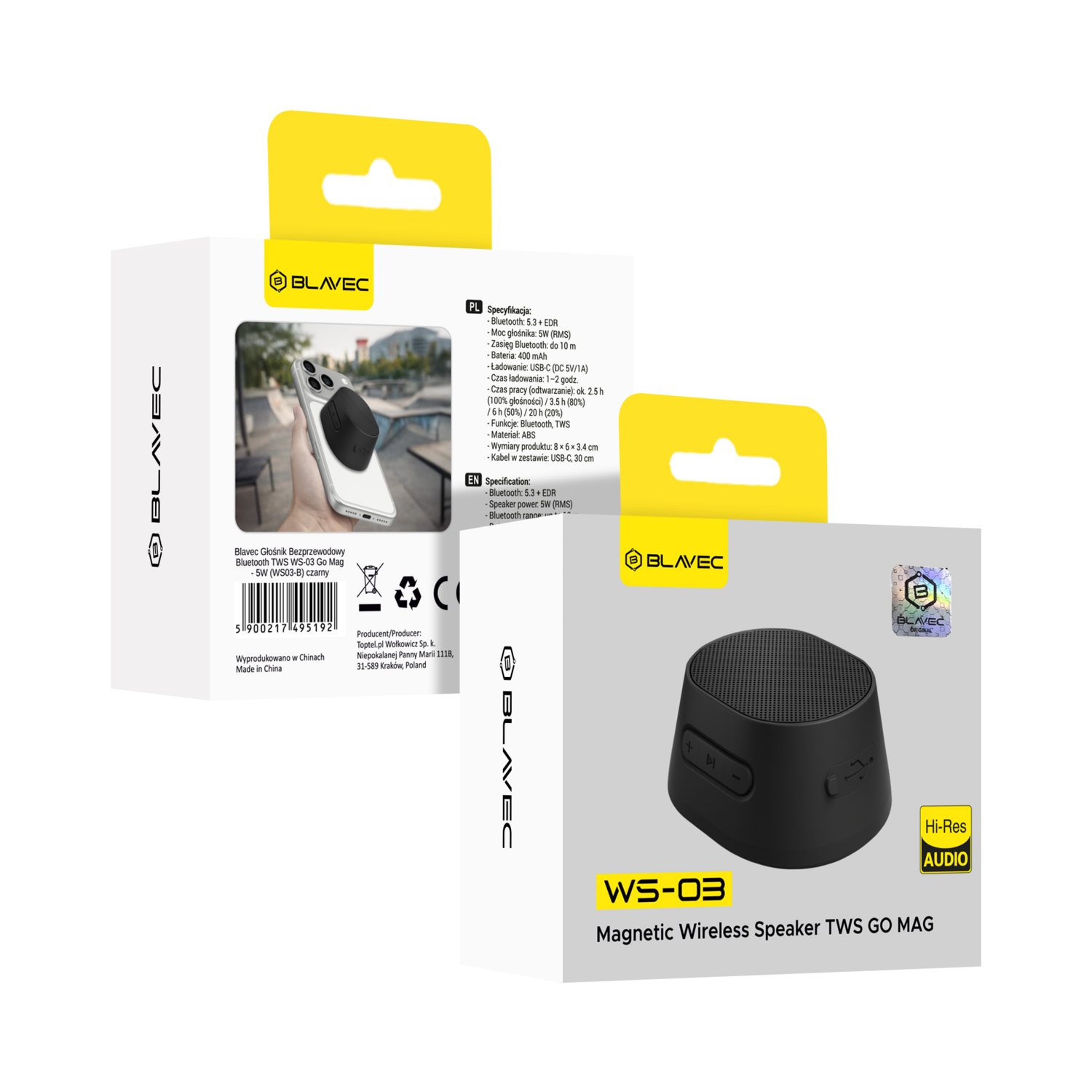Głośnik Bluetooth Blavec TWS WS-03 Go Mag 5W czarny SAMSUNG Galaxy A32 / 7 Głośnik Bluetooth Blavec TWS WS-03 Go Mag 5W czarny SAMSUNG Galaxy A32 / 7