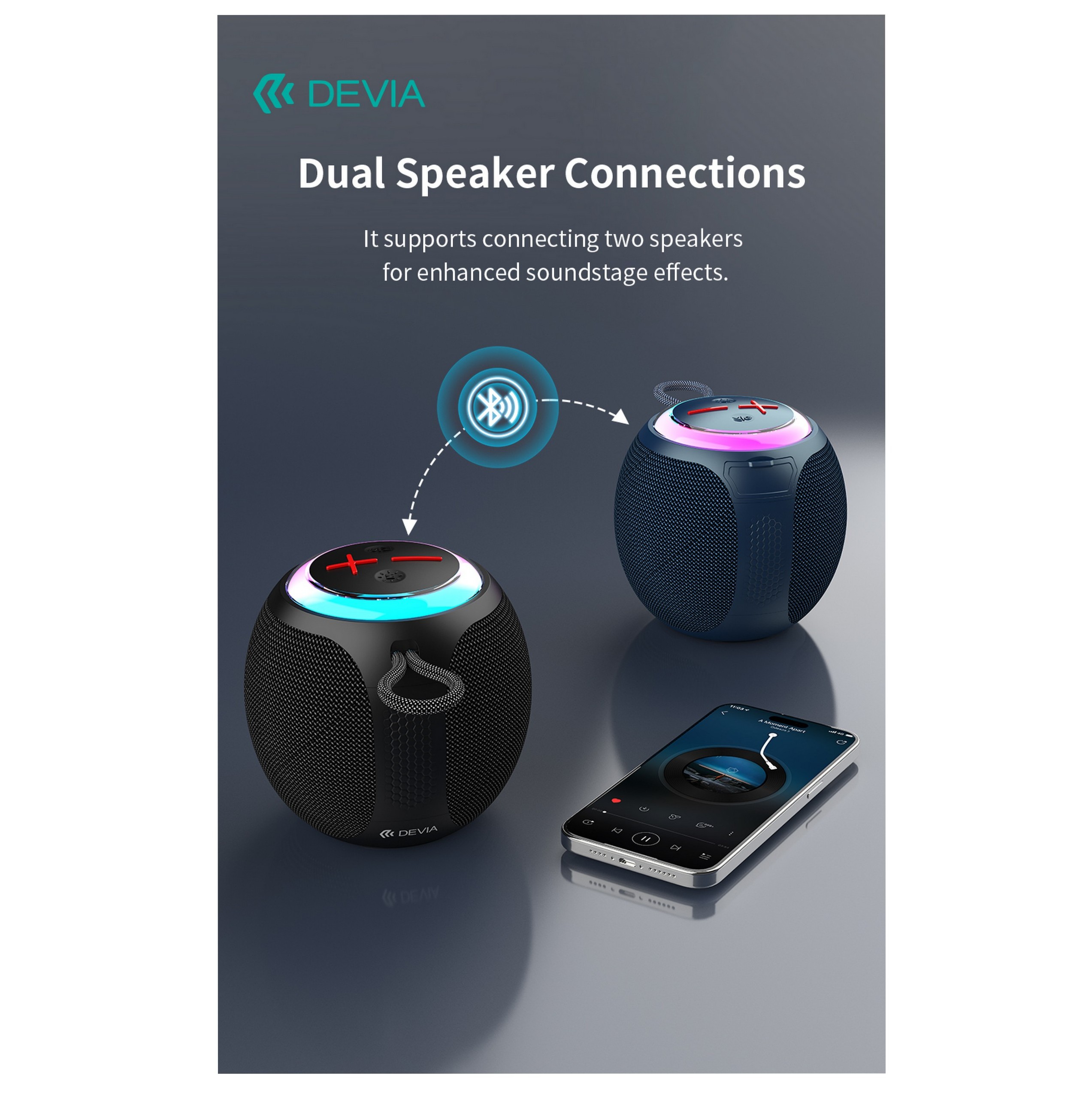 Głośnik bluetooth Devia Lite1 niebieski HUAWEI Honor Holly / 5 Głośnik bluetooth Devia Lite1 niebieski HUAWEI Honor Holly / 5