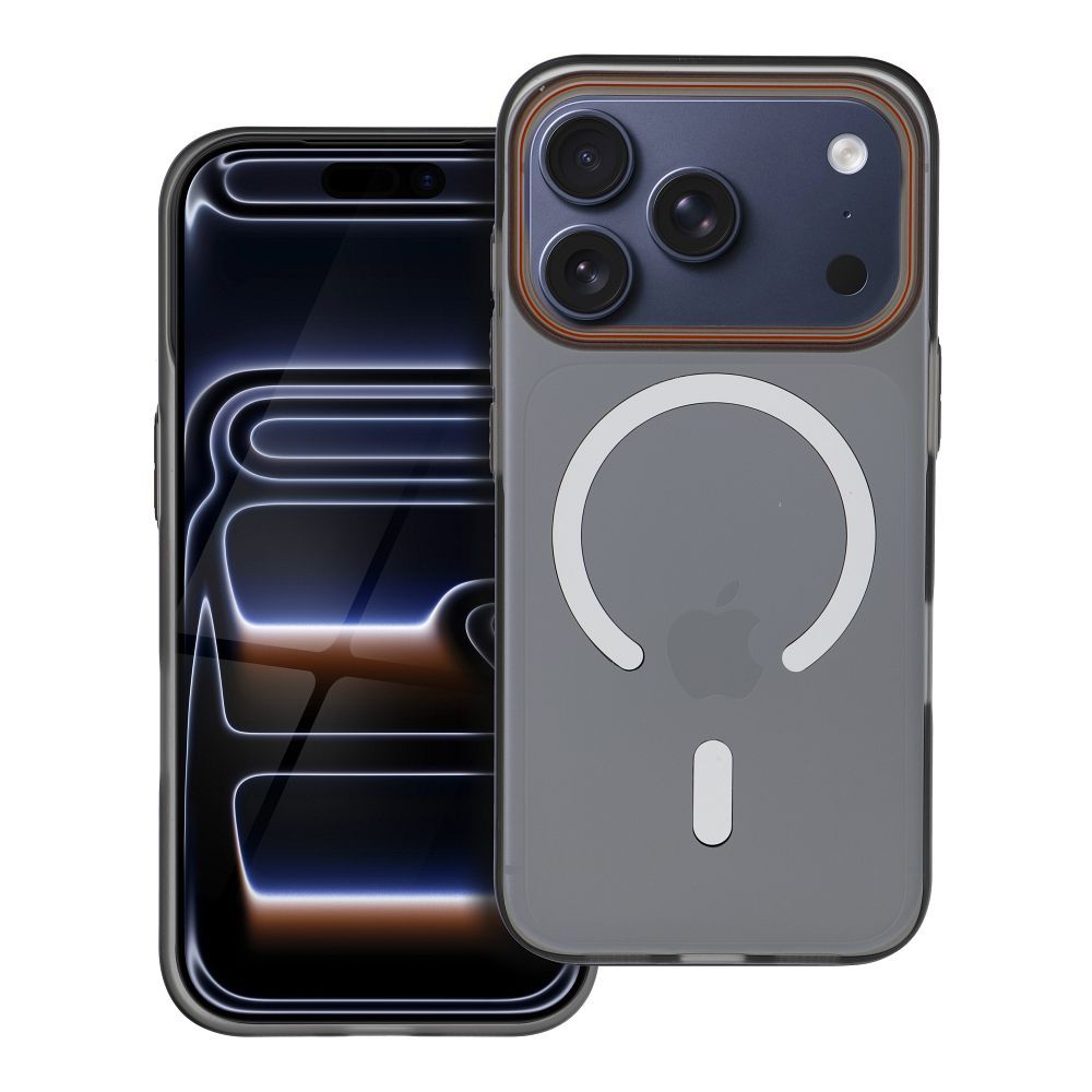 Pokrowiec Go Orange na tył MagSafe czarne APPLE iPhone 17 Pokrowiec Go Orange na tył MagSafe czarne APPLE iPhone 17