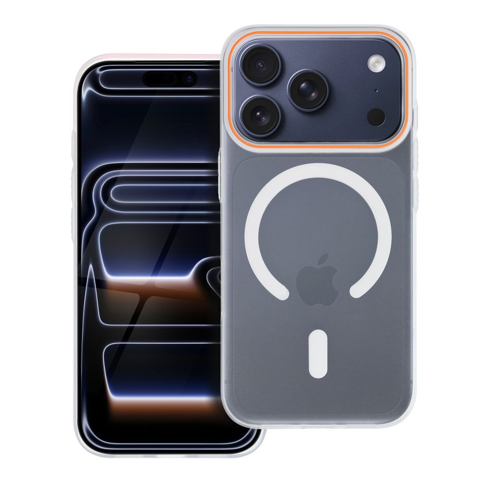 Pokrowiec Go Orange na tył MagSafe przeźroczyste APPLE iPhone 17 Pokrowiec Go Orange na tył MagSafe przeźroczyste APPLE iPhone 17
