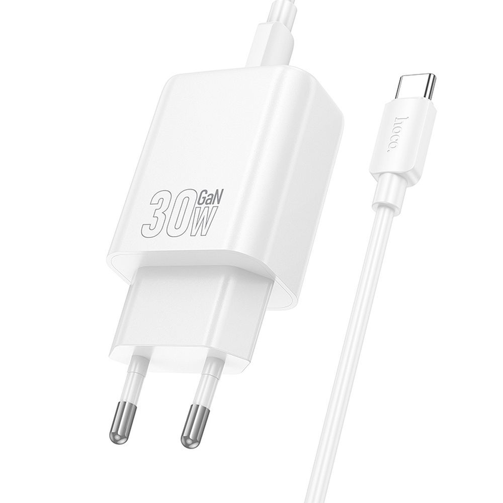 Ładowarka sieciowa Szybka GaN 30W PD QC 3.0 z kablem USB-C SAMSUNG Galaxy A26 5G / 2 Ładowarka sieciowa Szybka GaN 30W PD QC 3.0 z kablem USB-C SAMSUNG Galaxy A26 5G / 2