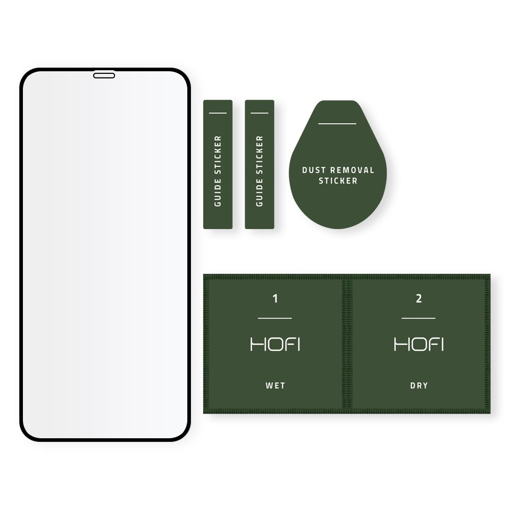 Szko hartowane Hofi Glass Pro+ czarne APPLE iPhone 12 Mini / 4