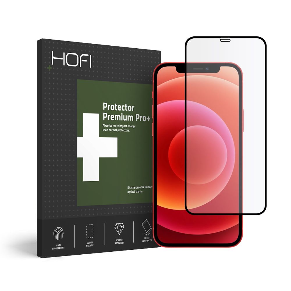 Szko hartowane Hofi Glass Pro+ czarne APPLE iPhone 12 Pro